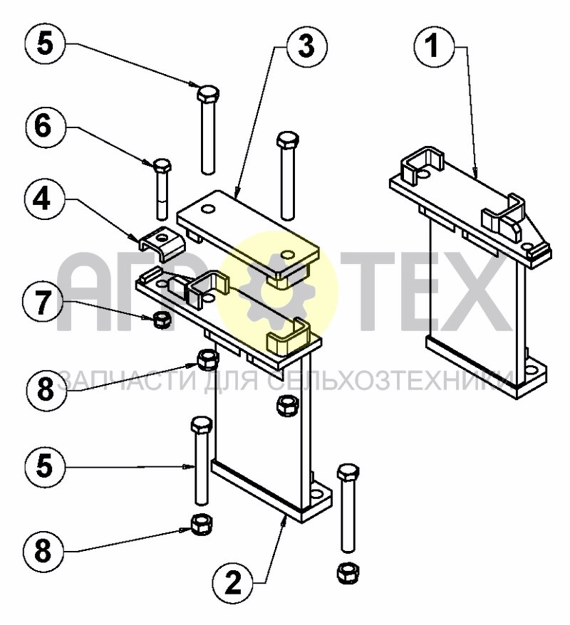 Чертеж BEARING HOLDER FIXED