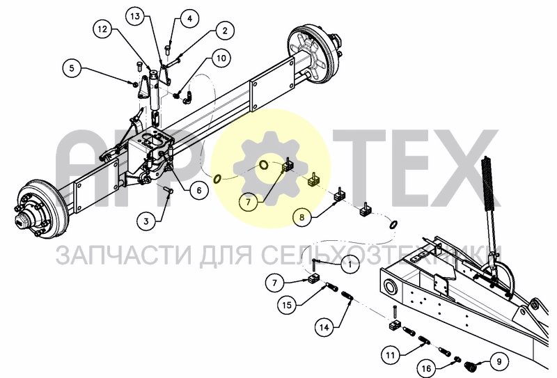 Чертеж HYDRAULICAL BRAKING