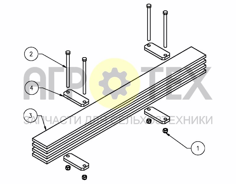 Чертеж WEIGHT ON DRAWBAR