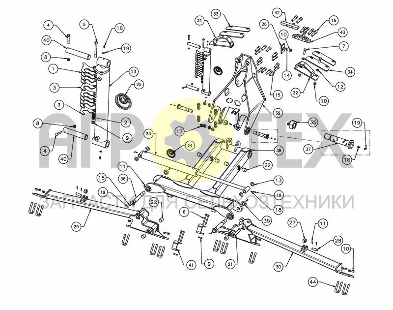 Чертеж LARGE ROLLER ASSEMBLY