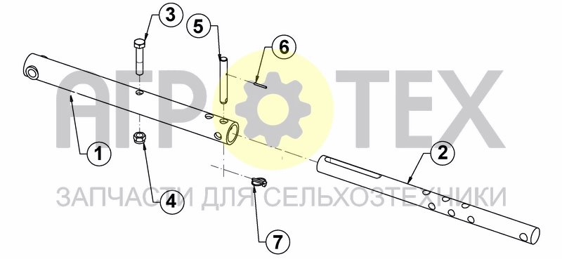 Чертеж TELESCOPIC BAR