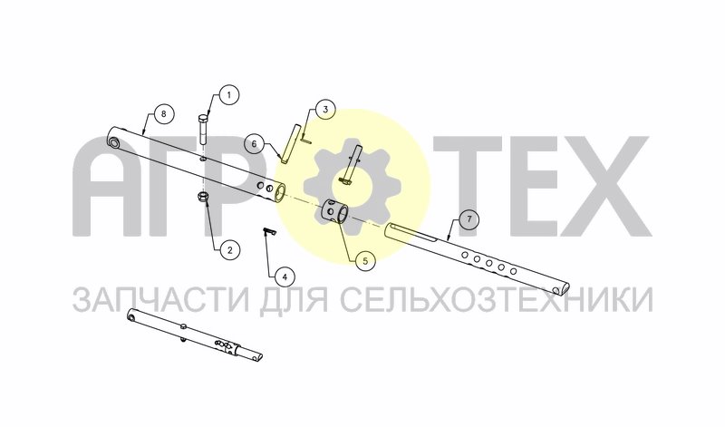 Чертеж TELESCOPIC BAR