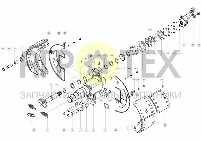 Чертеж AXLE REAR