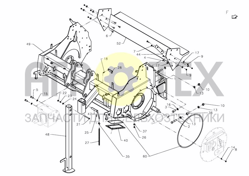 Чертеж FRONT FRAME