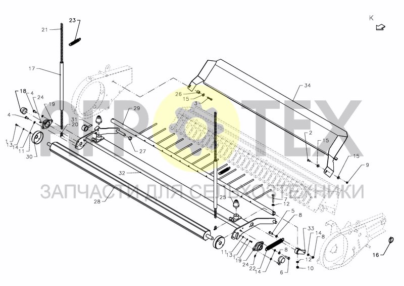 Чертеж BAFFLE PLATE