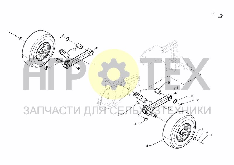 Чертеж GUIDING WHEEL