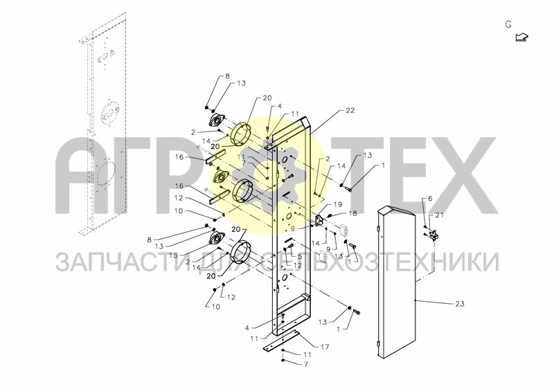 Чертеж LATERAL SHEET LEFT