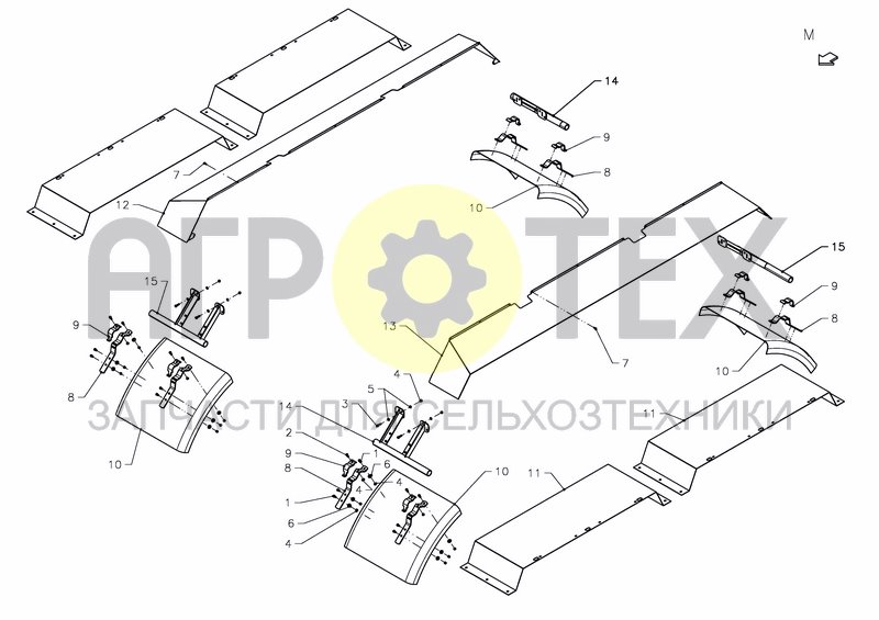 Чертеж MUDGUARD OPTION