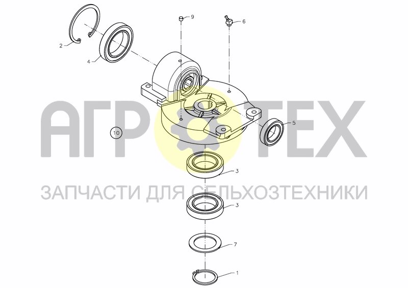 Чертеж ROTOR GEAR BOX