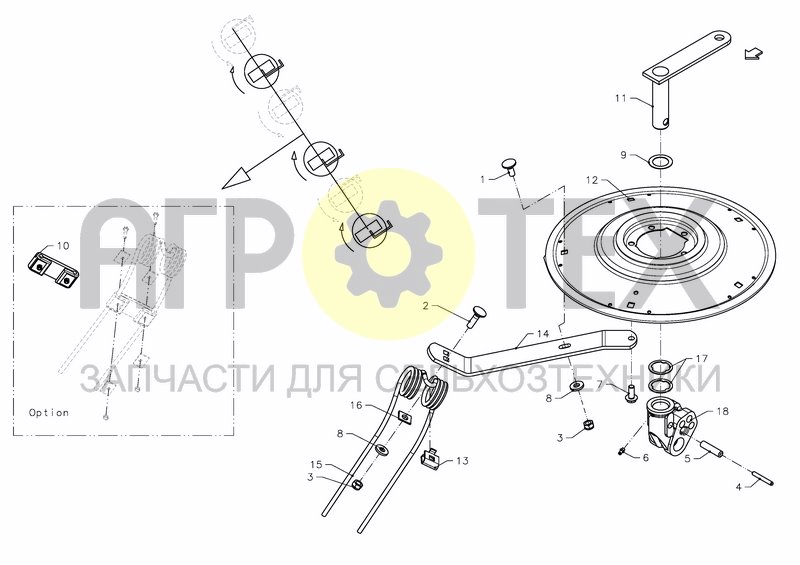 Чертеж TINE SUPPORT