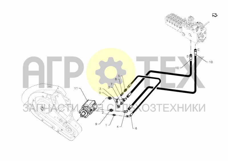 Чертеж HYDRAULIC HYDRO MOTOR