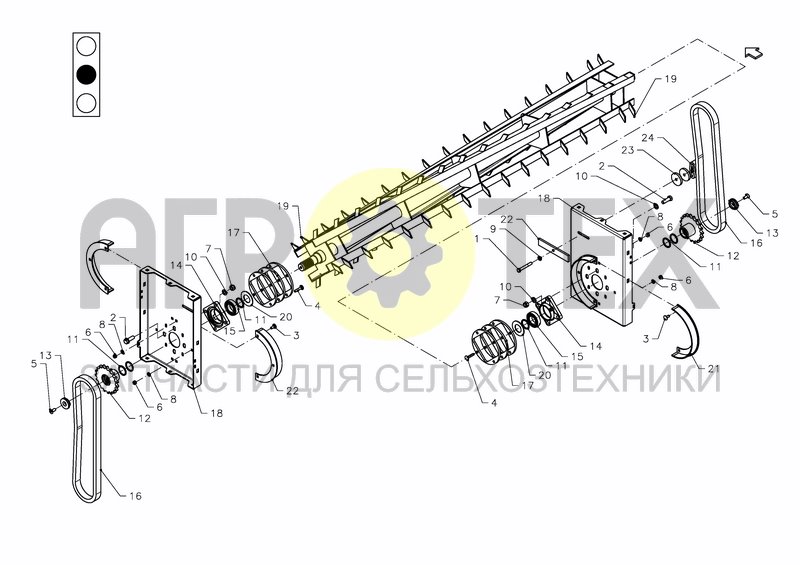 Чертеж ROLLER OPTION