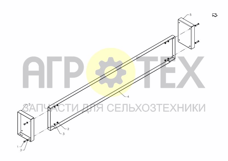 Чертеж EXTENSIONS TAILGATE SERIAL OPTION