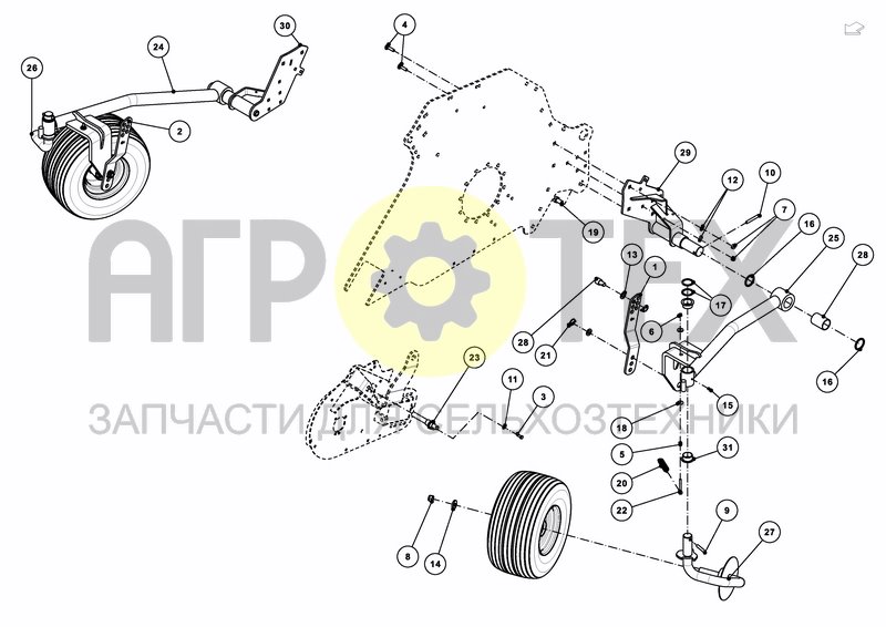 Чертеж PICK-UP GUIDING WHEELS