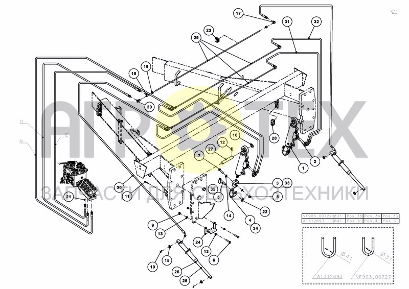 Чертеж HYDRAULIC KNIFE & PU