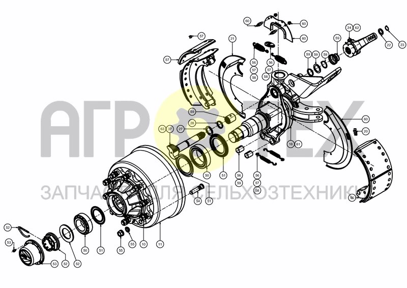 Чертеж REAR AXLE after 2012