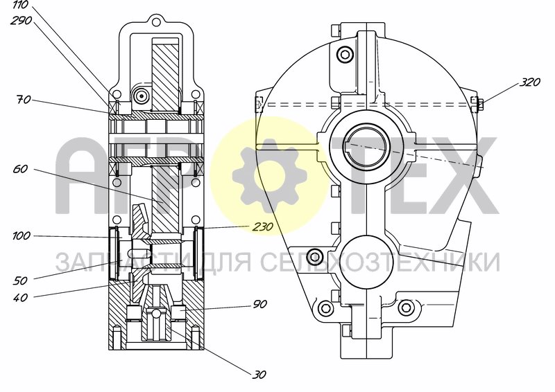 Чертеж GEARBOX