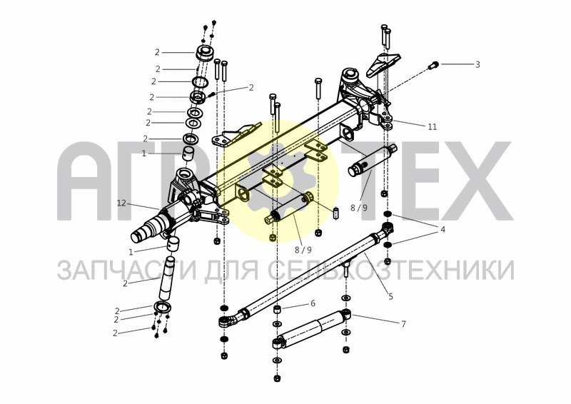 Чертеж ADR AXLE until 2012