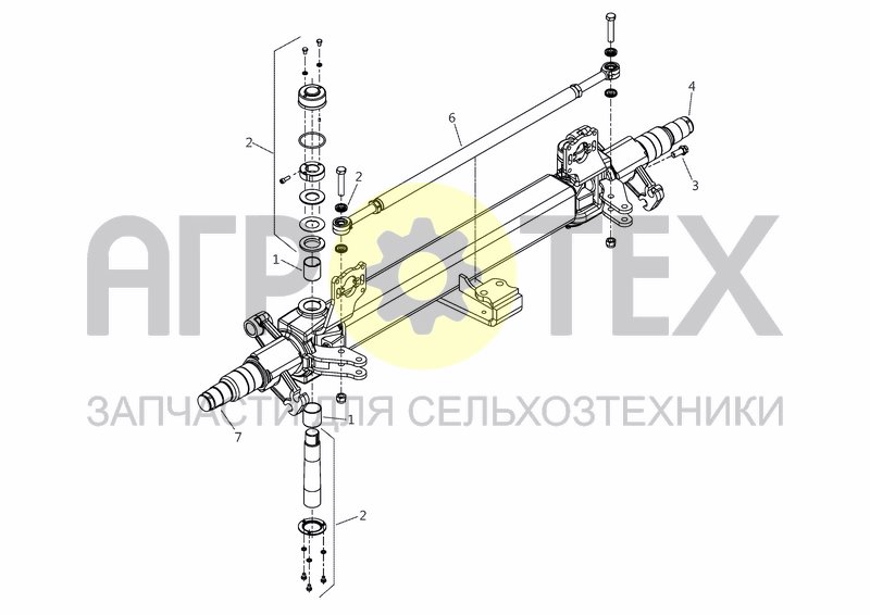 Чертеж ADR AXLE until 2012