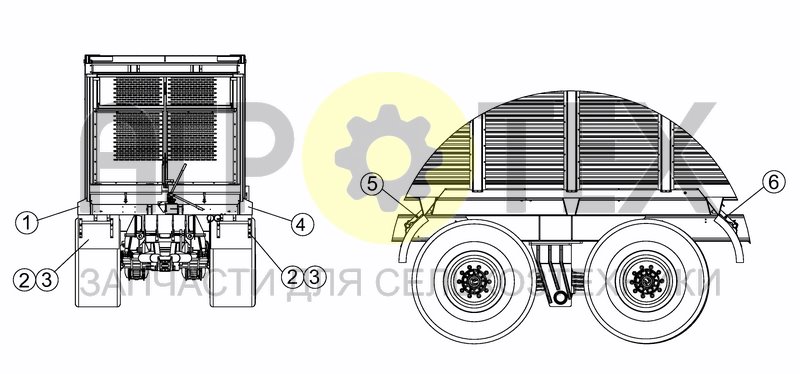 Чертеж MUDGUARD AND BUMPER