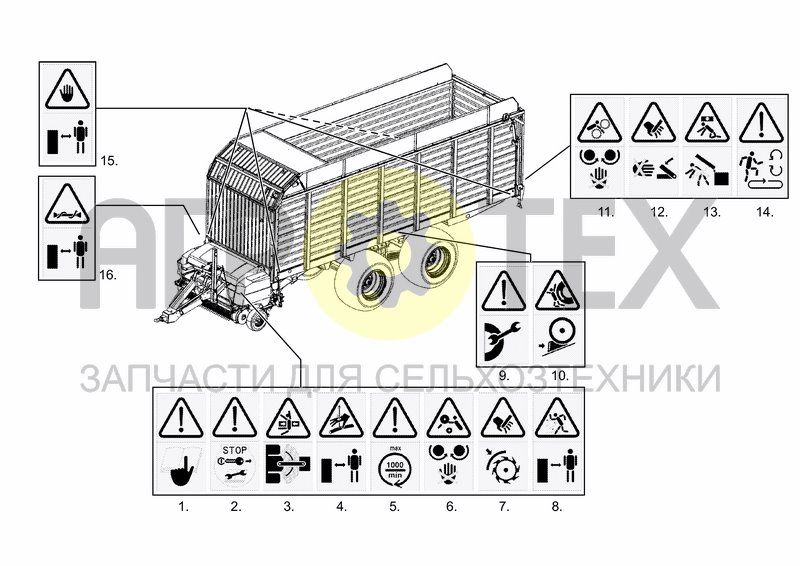 Чертеж WARNING DECAL EU/OTHERS