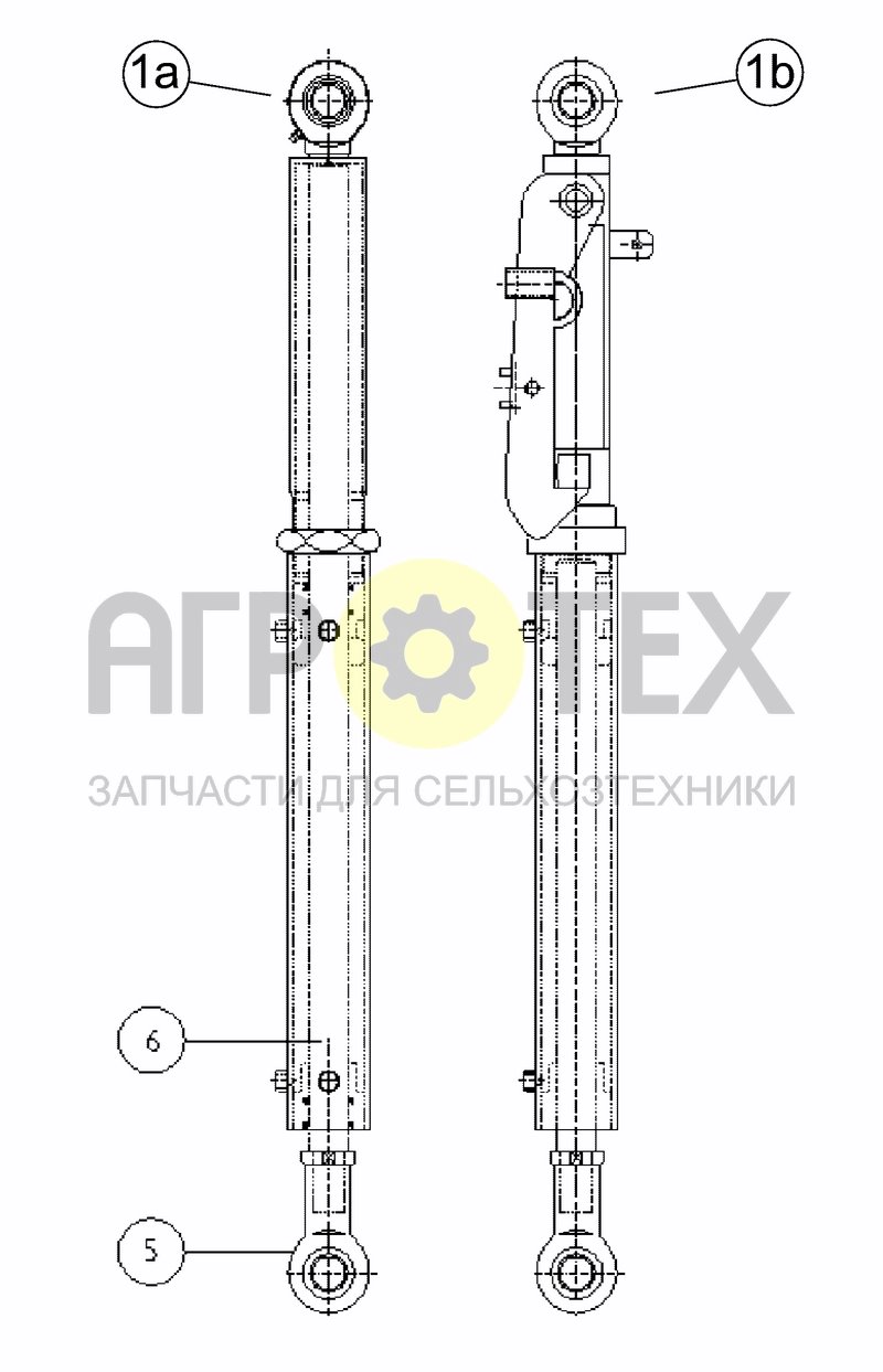 Чертеж POWER STEERING AXLE