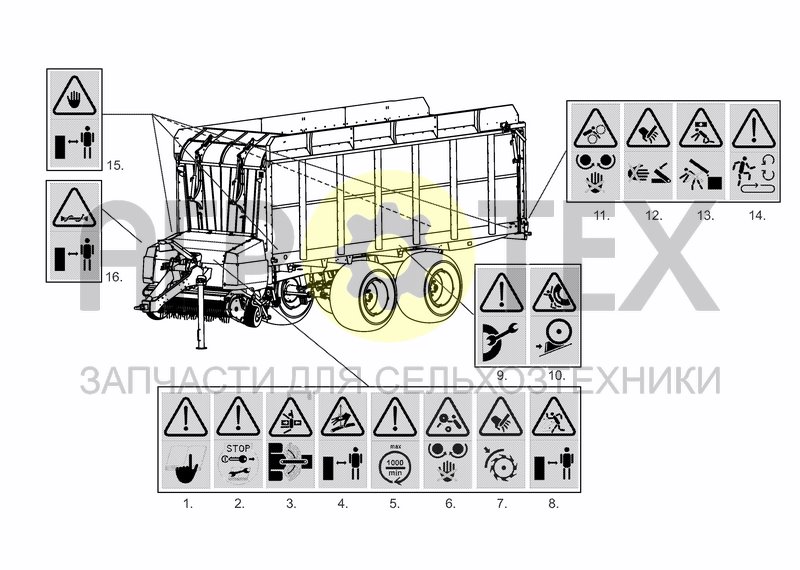 Чертеж WARNING DECAL EU/OTHERS