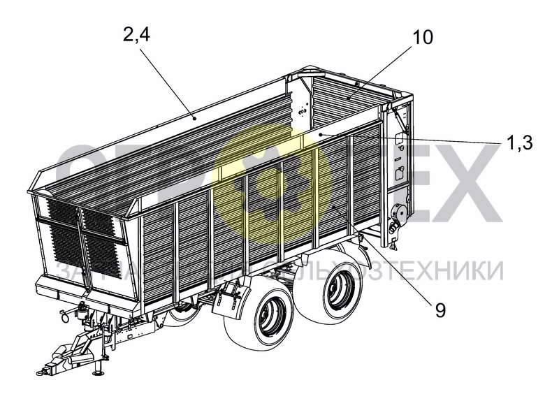 Чертеж SIDE WALL EXTENTION OPTION