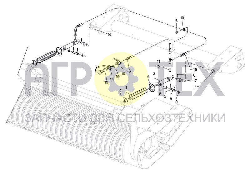 Чертеж CYLINDER, PICK-UP (WPU)