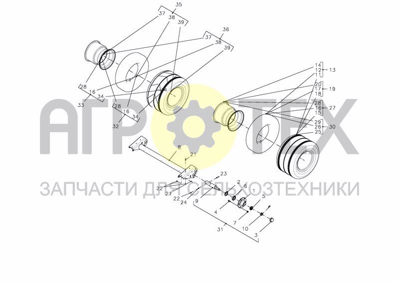 Чертеж UNDERCARRIAGE, CPL.