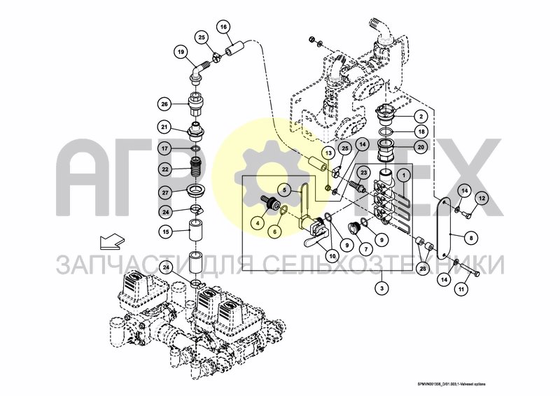 Чертеж VALVESET OPTIONS