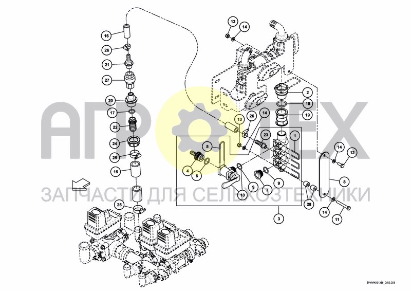 Чертеж VALVESET OPTIONS