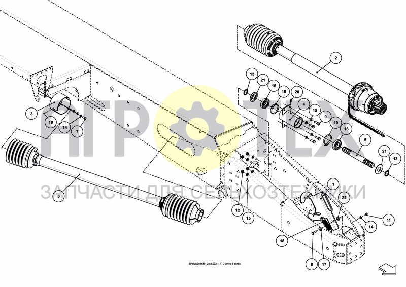 Чертеж DRIVE SHAFT