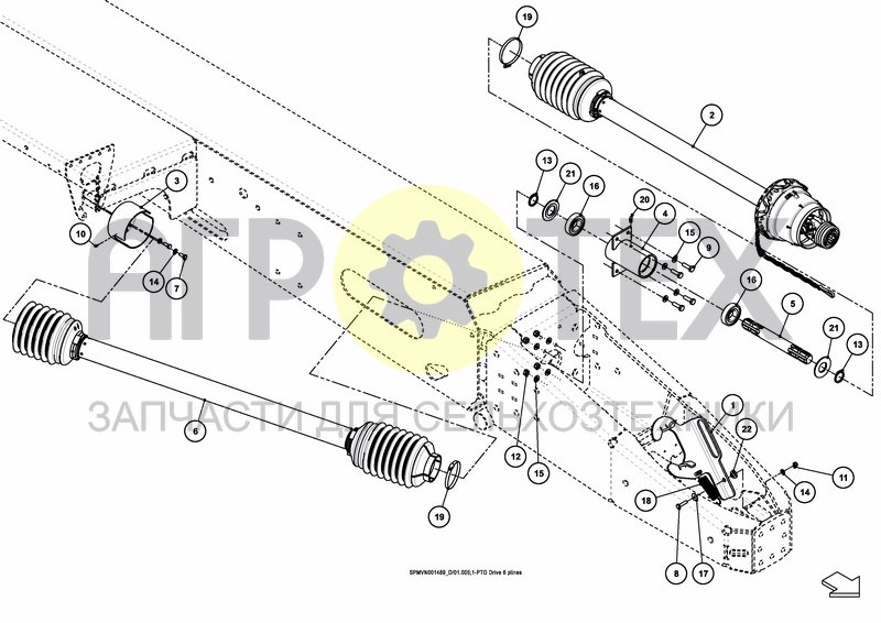 Чертеж DRIVE SHAFT