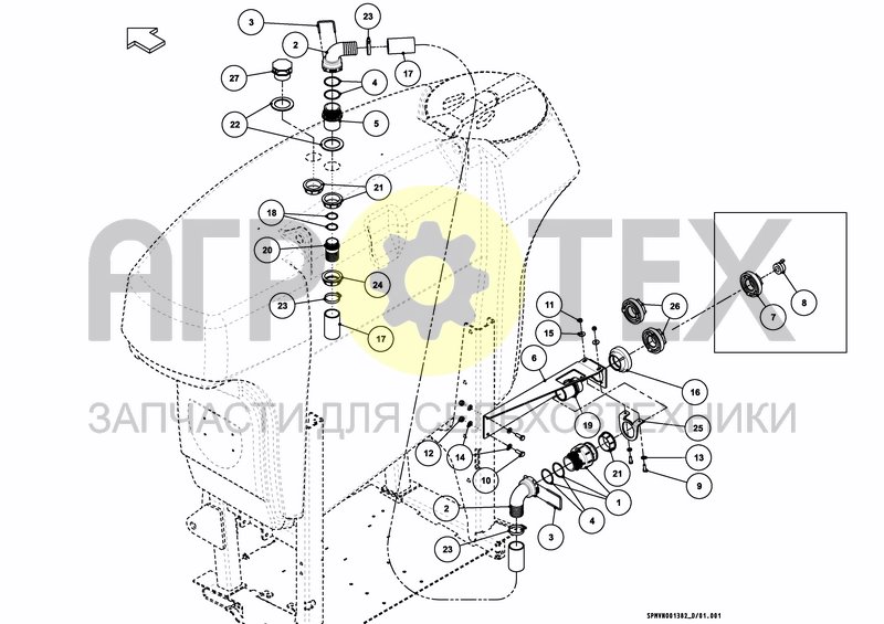 Чертеж HYDRANT/FILL CONNECTION