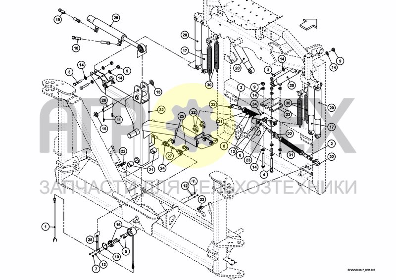 LIFTFRAME+MIDDLESECTION HSS 32---40m (3PF) (№11 на схеме)