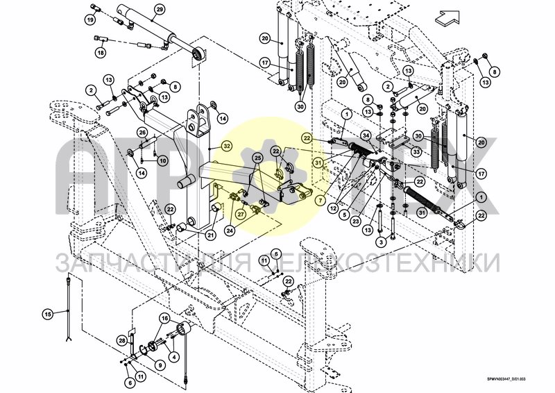 LIFTFRAME+MIDDLESECTION HSS 32---40m (3PF) (№10 на схеме)