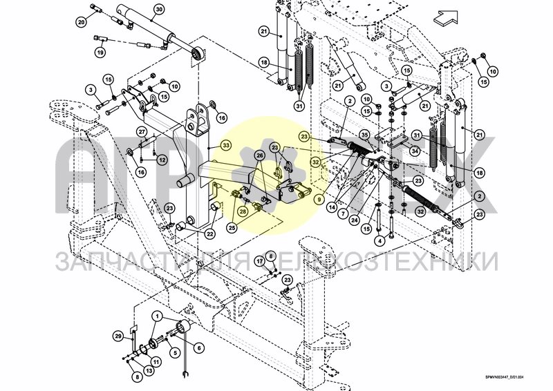 LIFTFRAME+MIDDLESECTION HSS 32---40m (3PF) (№12 на схеме)