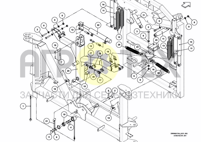 LIFTFRAME+MIDDLESECTION HSA/HSS 24m [2PF] (№7 на схеме)