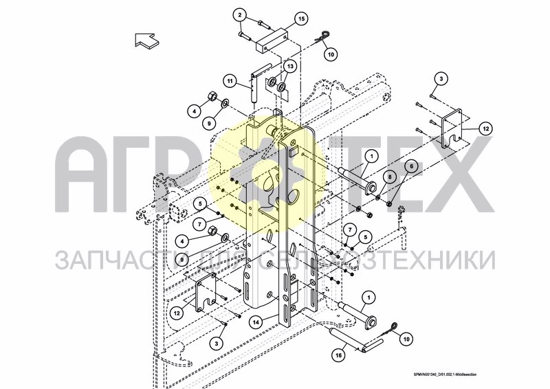 Чертеж LIFTFRAME+MIDDLESECTION HSS 18---24m [2PF]