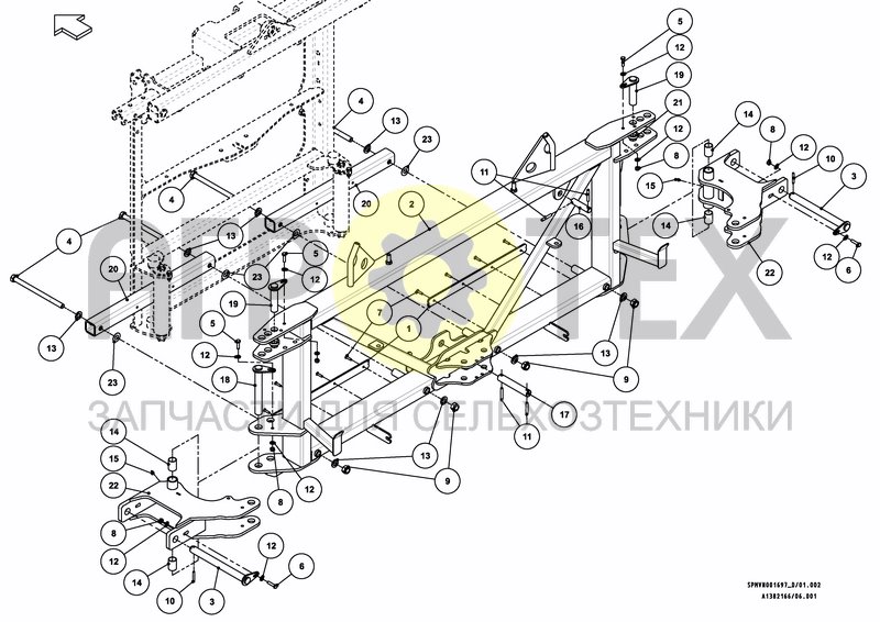 Чертеж LIFTFRAME+MIDDLESECTION HSS 18---24m [2PF]