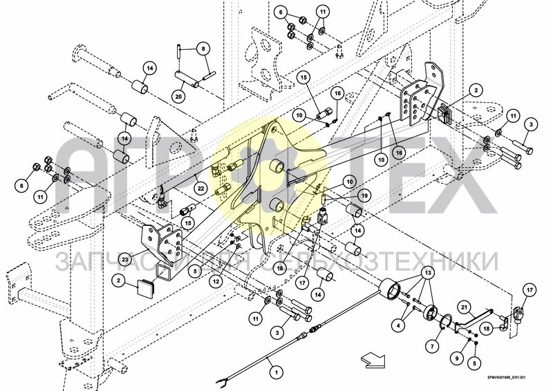 Чертеж LIFTFRAME+MIDDLESECTION HSS 18---24m [2PF]