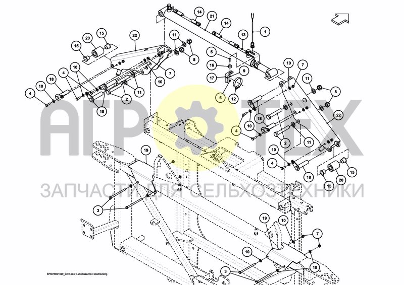 Чертеж LIFTFRAME+MIDDLESECTION HSS 27---30m [3PF]