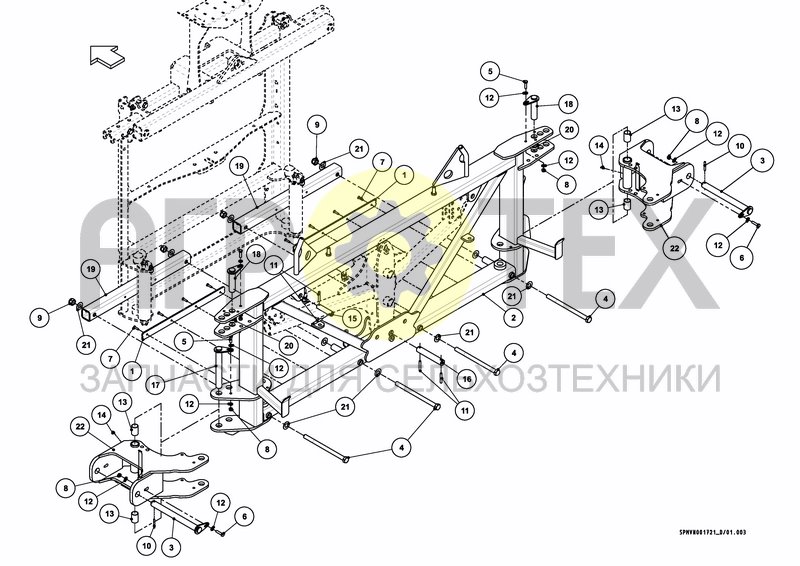 Чертеж LIFTFRAME+MIDDLESECTION HSS 27---30m [3PF]