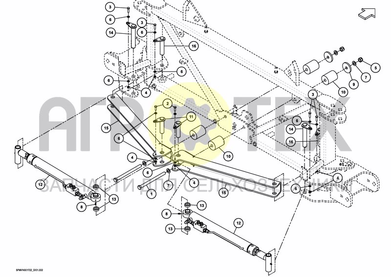 Чертеж LIFTFRAME+MIDDLESECTION HSS 27---30m [3PF]