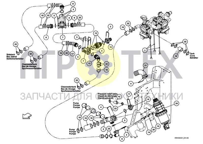 Чертеж VALVESET 2*200/250 L, CONNECTED iXclean