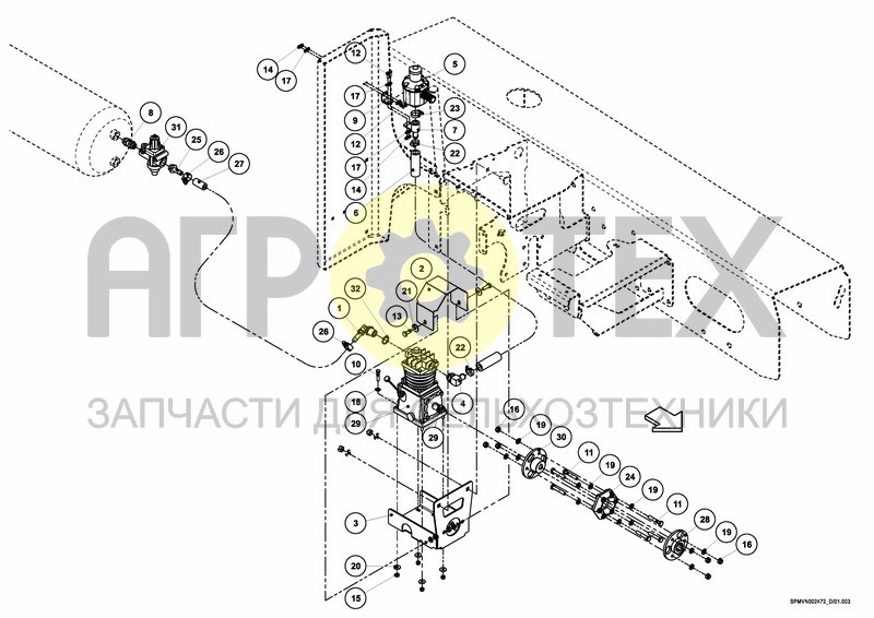 Чертеж IXFLOW AIR COMPRESSOR