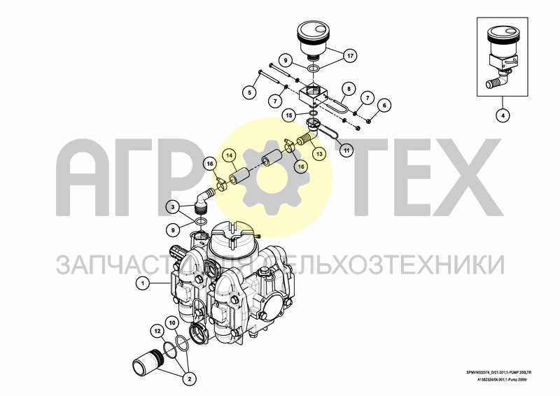 Чертеж PUMPSET 200 L