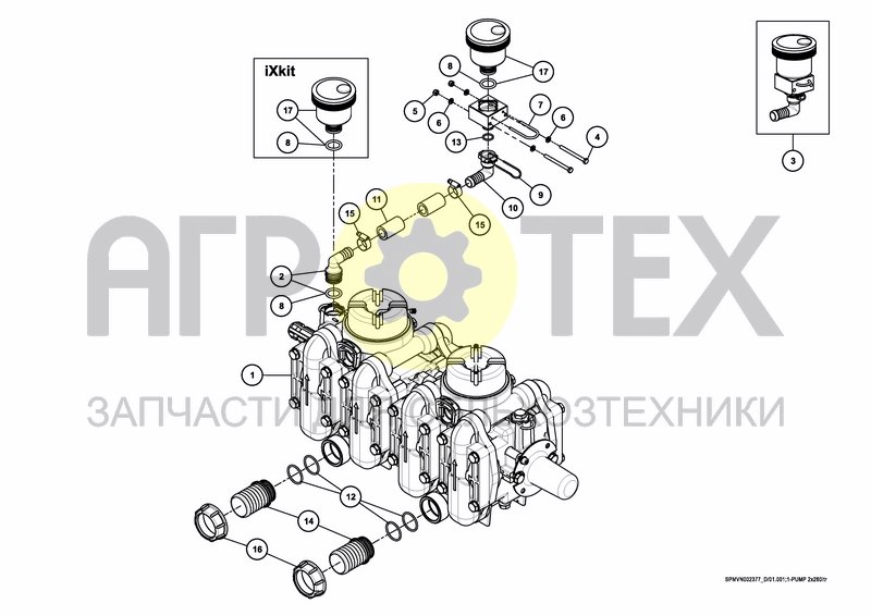 Чертеж PUMPSET 2*250 L