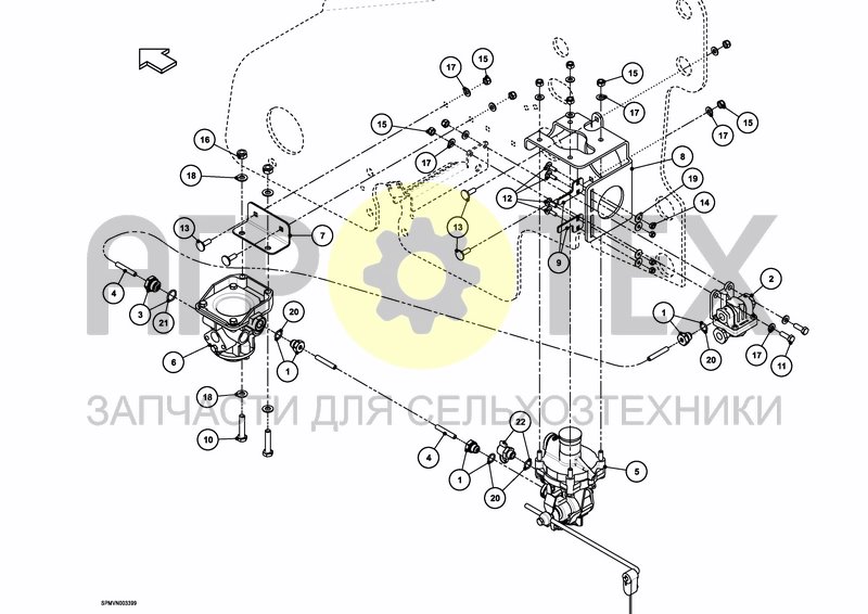 Чертеж AIR BRAKE ALB